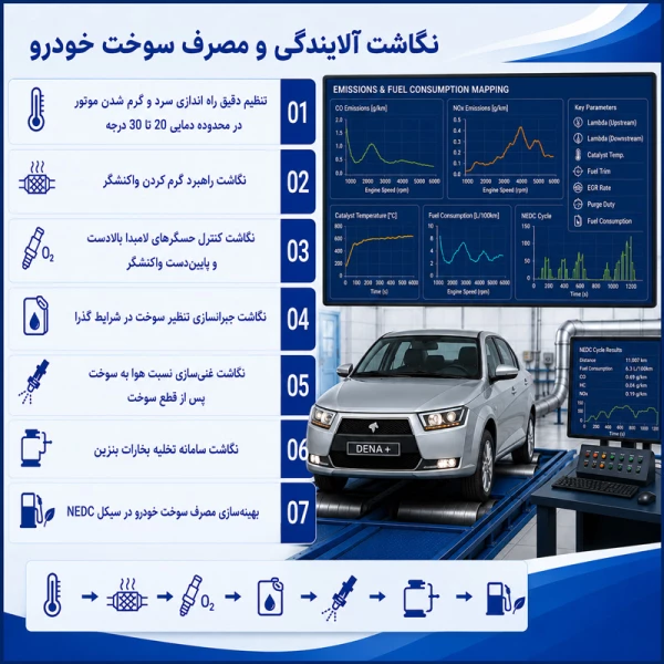 نگاشت آلایندگی و مصرف سوخت خودرو